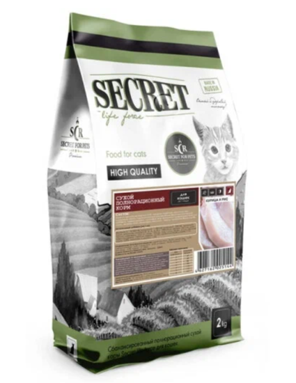 Secret Life Force сухой корм для Стерилизованных кошек и котов, Ягненок Secret Life Force сухой корм для Стерилизованных кошек и котов, Ягненок