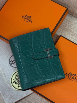 Кошелек Hermes из кожи крокодила