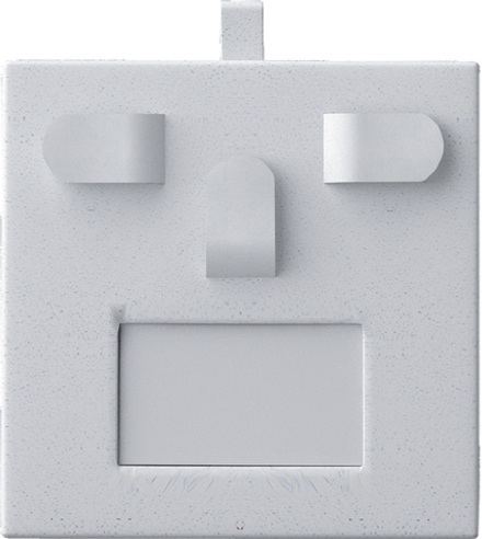 Вкладыш 04/горизонтальный/для гарнитура/3 язычка/окошко для бирки/петелька