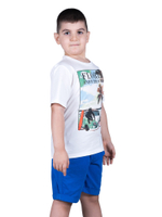 Футболка для мальчика CF Kids, молочный 549033 SS16-BTS-6