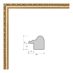 Фоторамка 15х21 см орнамент золото, арт. 1521.658596