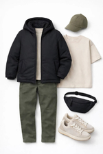 Куртка демисезонная для мальчика "HN-11" черный