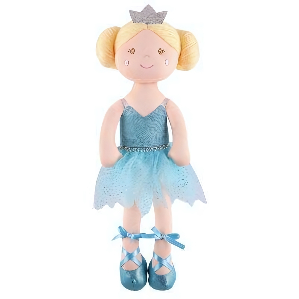 Мягкая игрушка , Кукла Принцесса Лея в Голубом Платье, 38 см (Maxitoys)