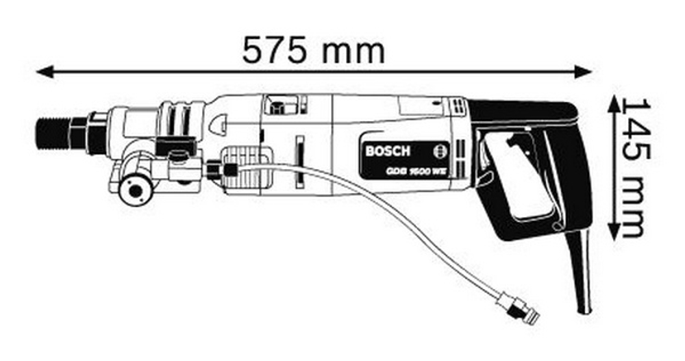 Дрель алмазного сверления Bosch GDB 1600WE
