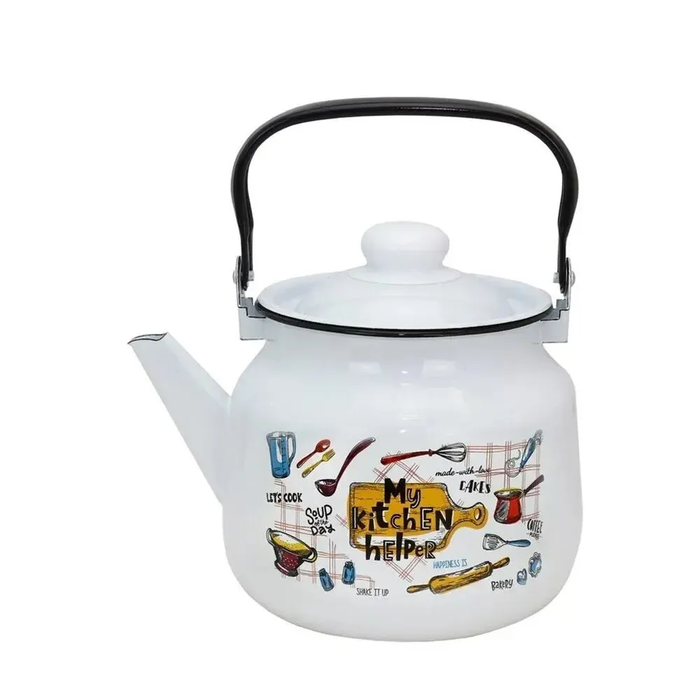 Чайник эмал 3,5л Домашняя кухня