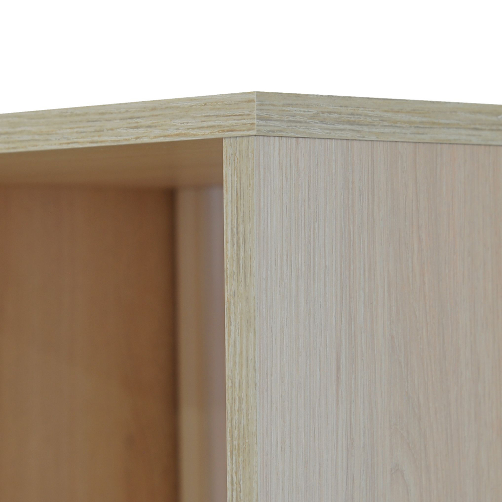 Стеллаж, 150х80х35, Ола, для игрушек и книг, напольный, в ванную, белый / дуб шамони, Dipriz