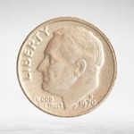 USA, 1 Dime, 1970 - Roosevelt Dime (D), XF
