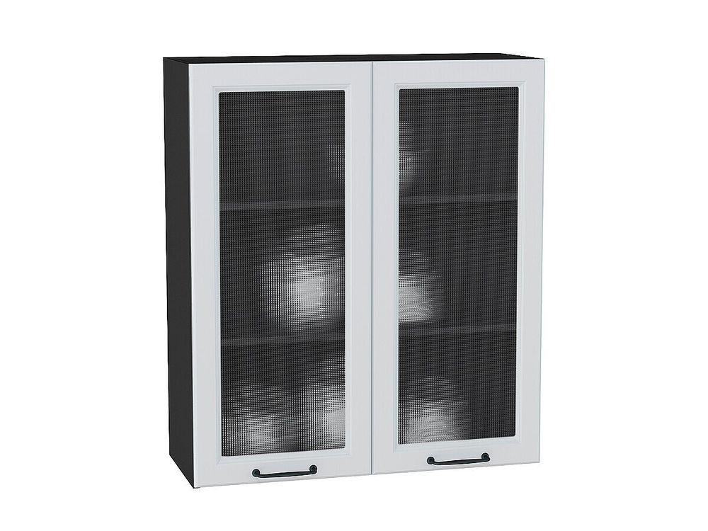 Шкаф верхний с 2-мя остекленными дверцами Ницца