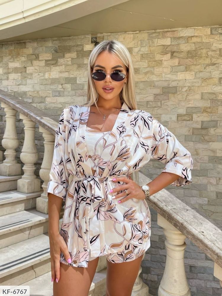 Костюм тройка KF-6767 Фабрика Моды