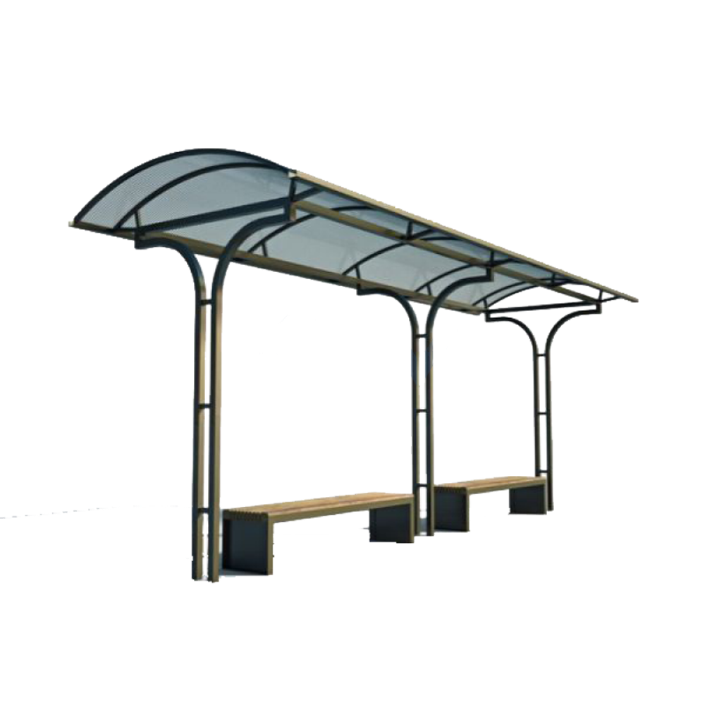 Остановочный павильон А-70 сотовый поликарбонат