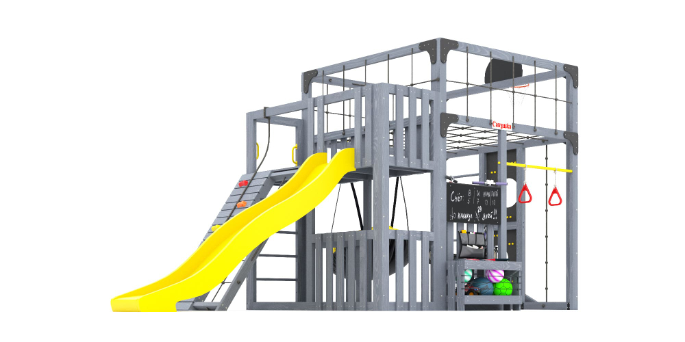 Детская площадка Савушка КУБ-3 (серый)