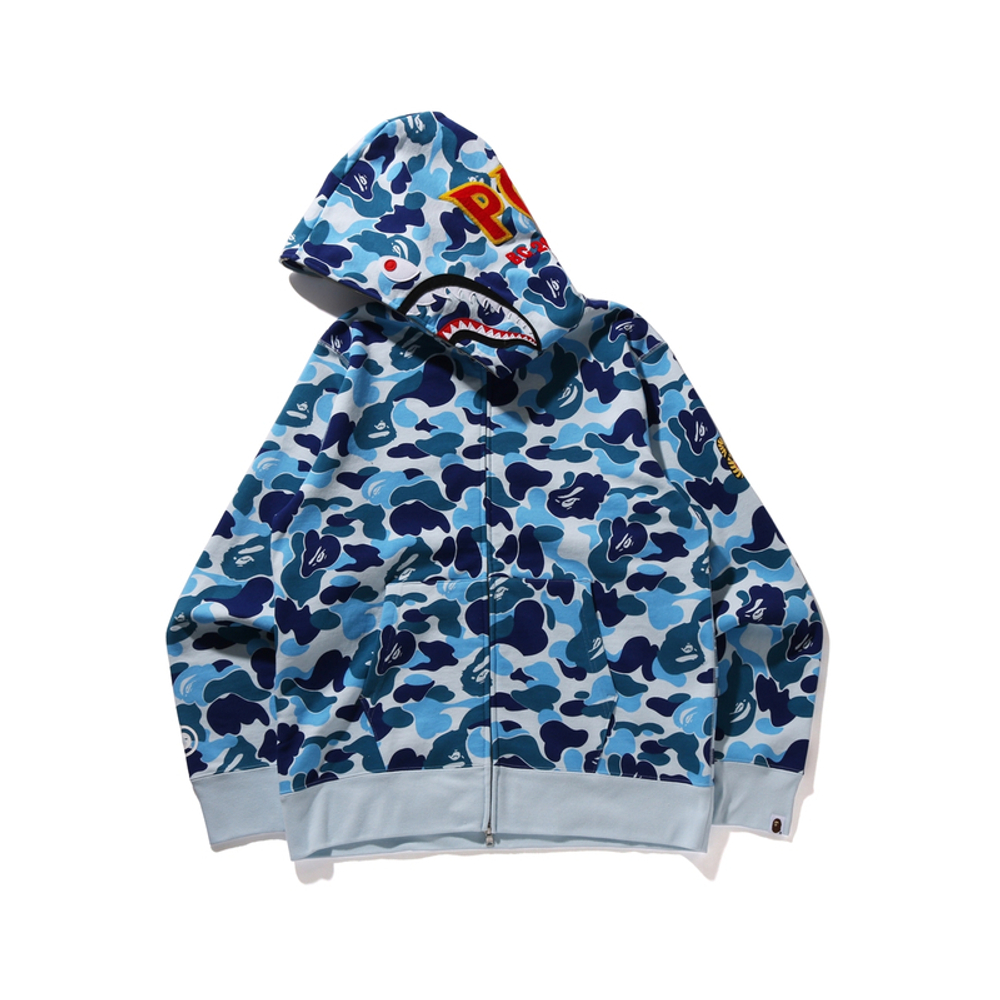 A Bathing Ape Giant Abc Camo Full Zip Худи синий