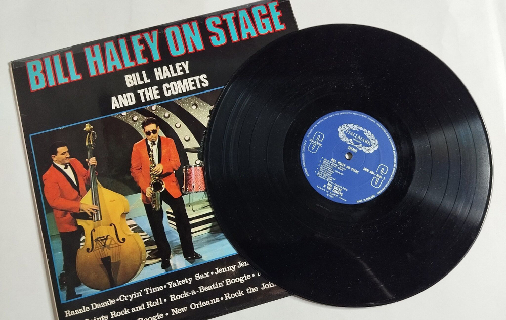 Винтажная виниловая пластинка LP Bill Haley And The Comets Bill Haley On Stage (UK 1968)
