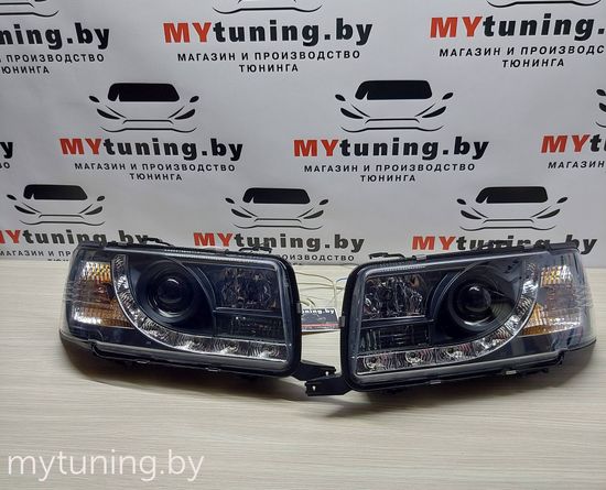 Передние фары DAYLIGHT BLACK для Audi 80 B4
