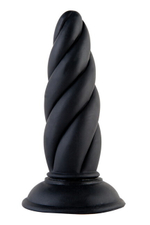 Черная анальная втулка Black & Red (Цвет: ЧЕРНАЯ)