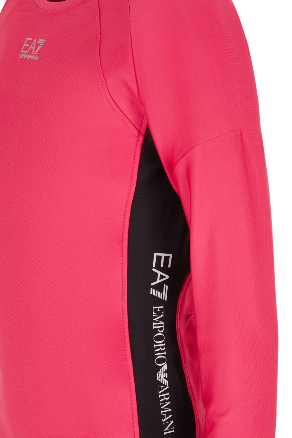 Женская теннисная куртка EA7 Woman Jersey T-Shirt - pink peacock