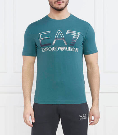 футболка EA7 - зеленый(3RPT07 PJLBZ)
