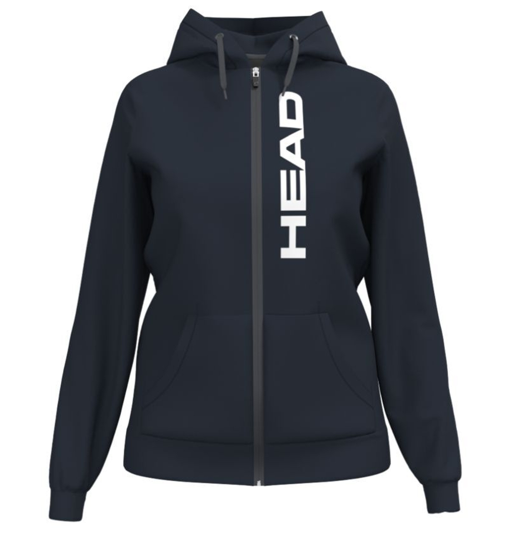 Женская Кофта теннисная Head Club Original Hoodie FZ - небесный