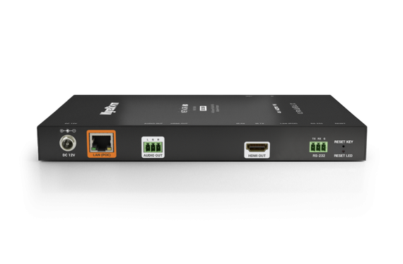 Wyrestorm NHD-150-RX - приемник 4К30 (30 Гц 4:2:0). AVoIP, RS232, IP по протоколам H.264/H.265, Audio De-embedded, PoE