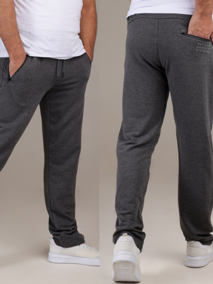 OWB-013 Брюки спорт мужские, прямые (футер 3-х нитка) (56)