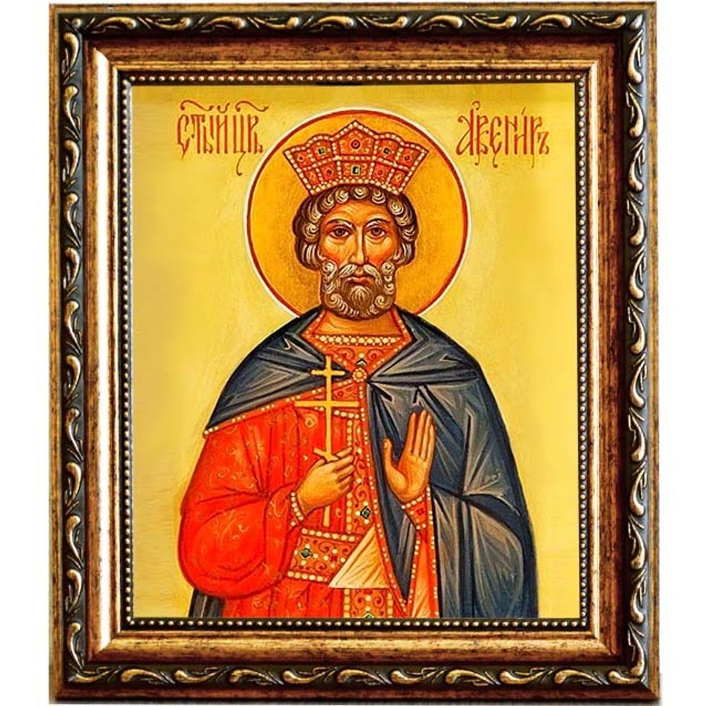 Авенир Индийский Царь Преподобный. Икона на холсте.