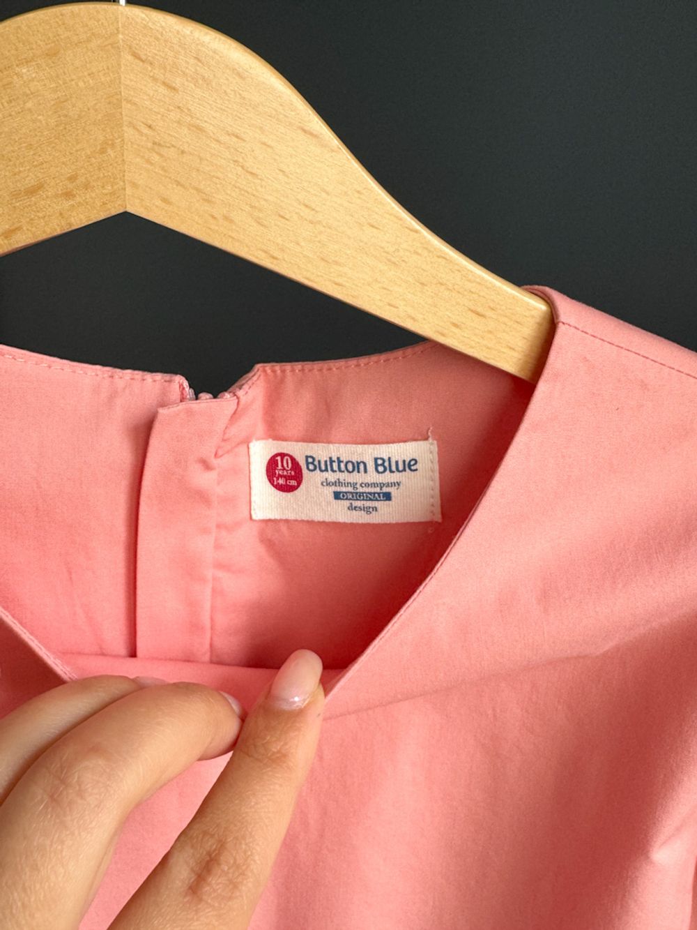 Хлопковое платье Button Blue, 140