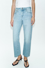 Z1975 УКОРОЧЕННЫЕ ДЖИНСЫ С СРЕДНЕЙ ЛИНИЕЙ ТАЛИИ - ZARA