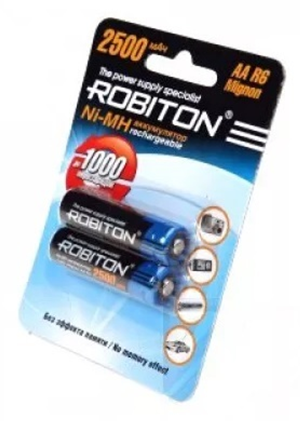 Аккумулятор  R6 2500 мАч ROBITON 2 шт