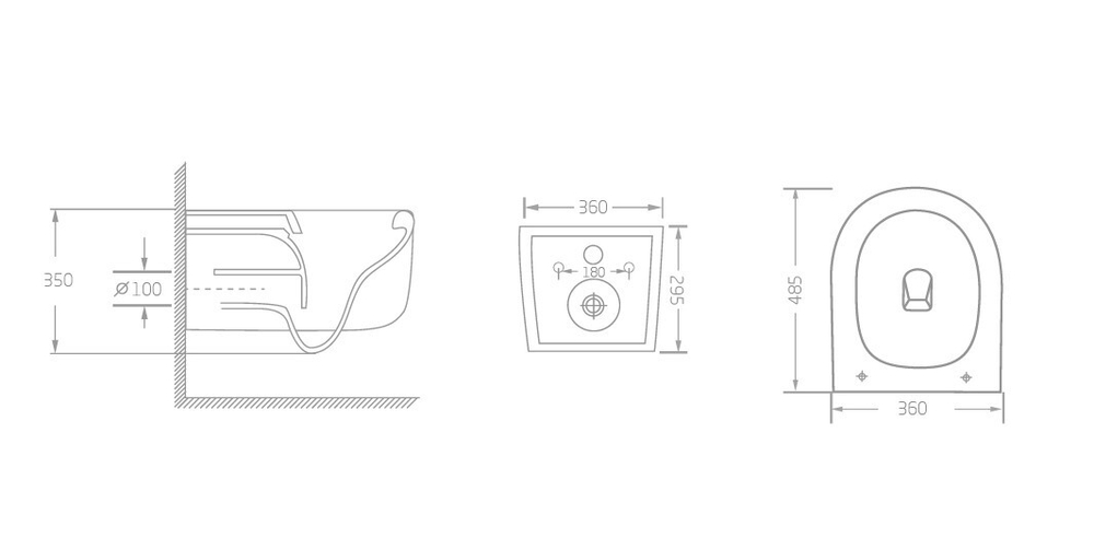 Унитаз подвесной Evo VT1-64ST Tornado, цвет белый, ультратонкое сиденье soft-close