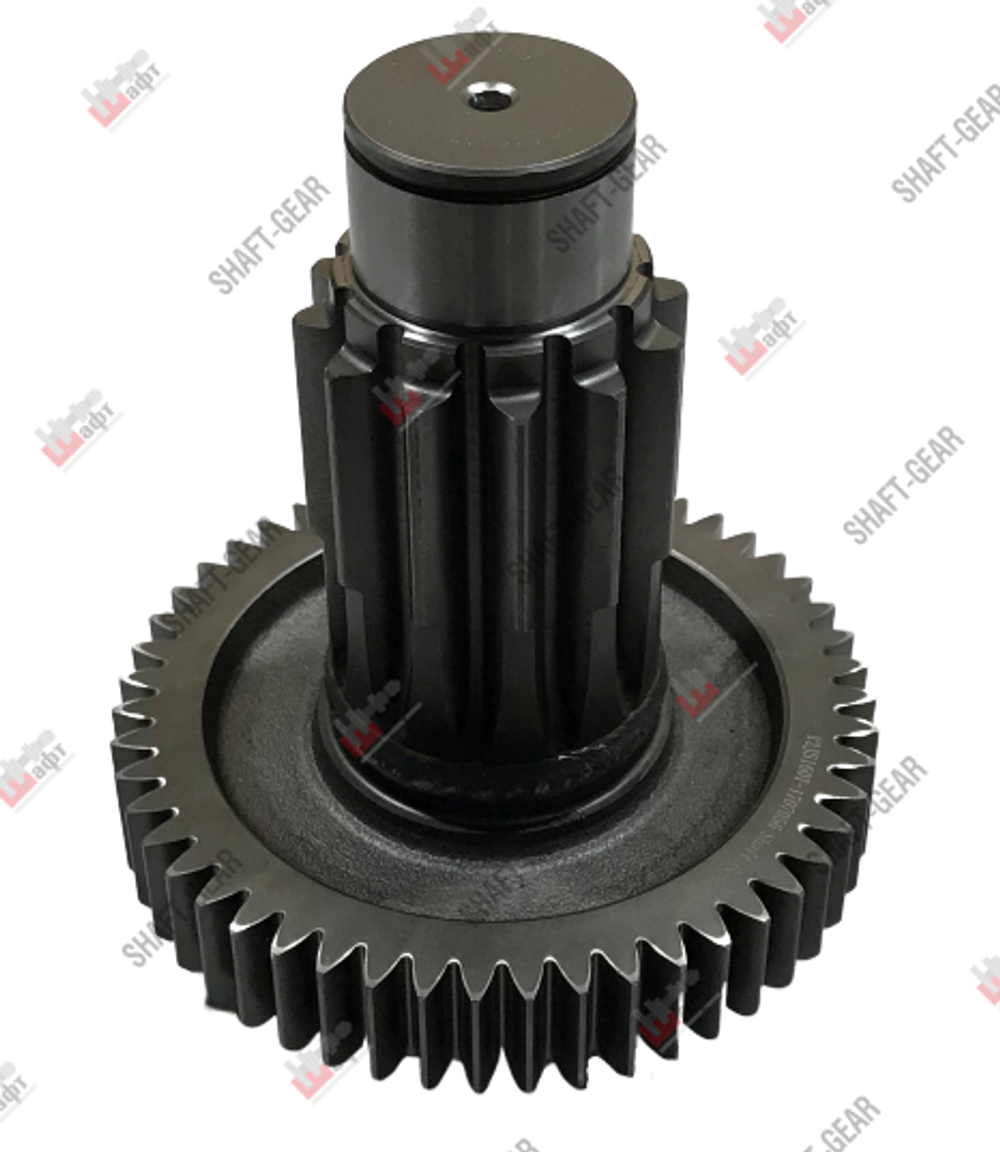 12JS160T-1707051 - Вал промежуточный демультипликатора (короткий) на КПП