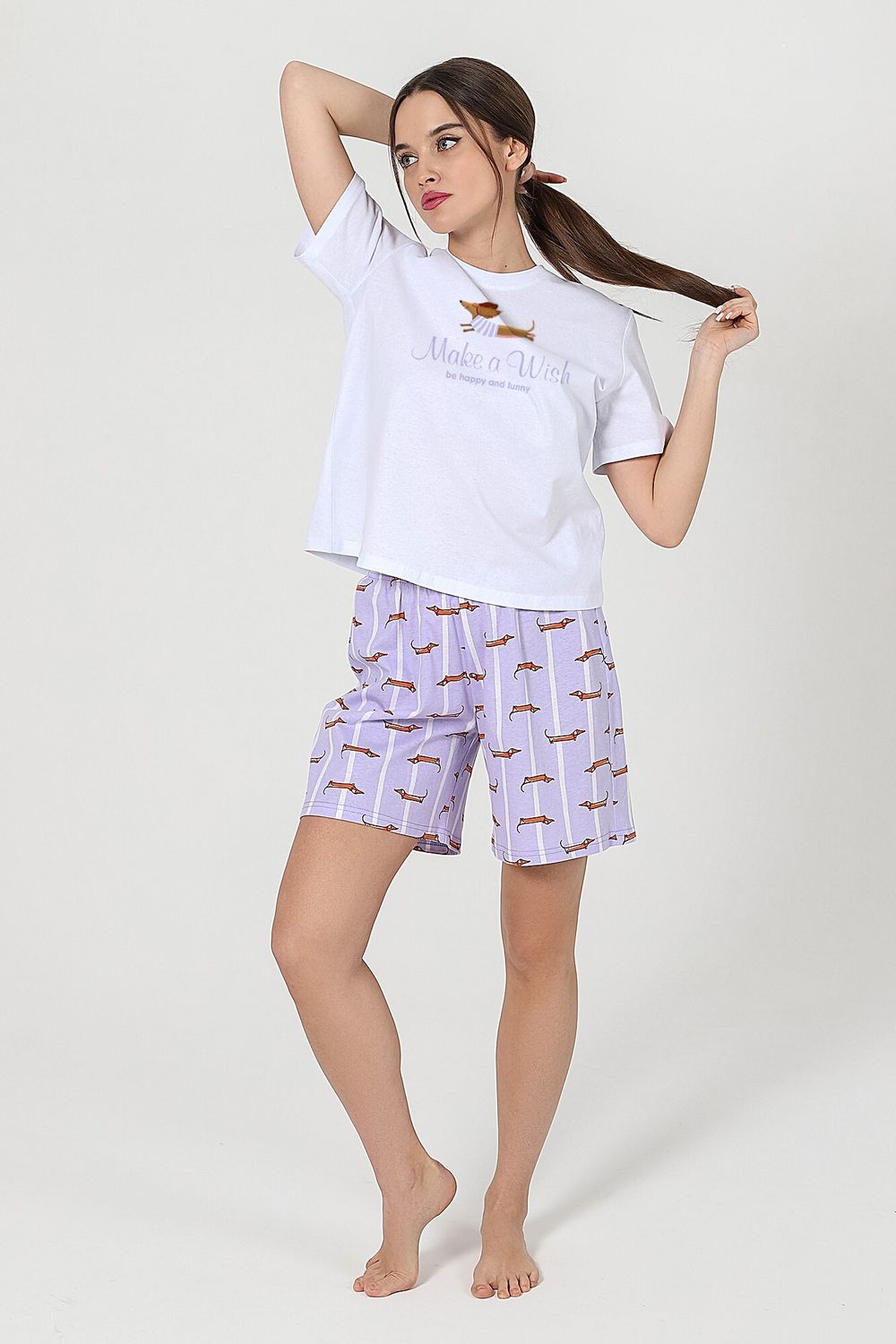 Костюм женский Таксы-3 Виотекс БЕЛЫЙ