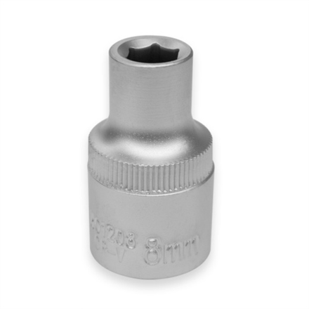 Головка торцевая 6-гранная 1/2''DR (8 мм) AVS H01208