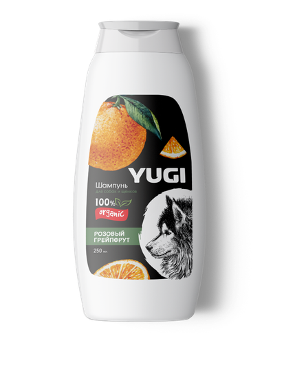 YUGI Шампунь для собак и щенков "Розовый грейпфрут"