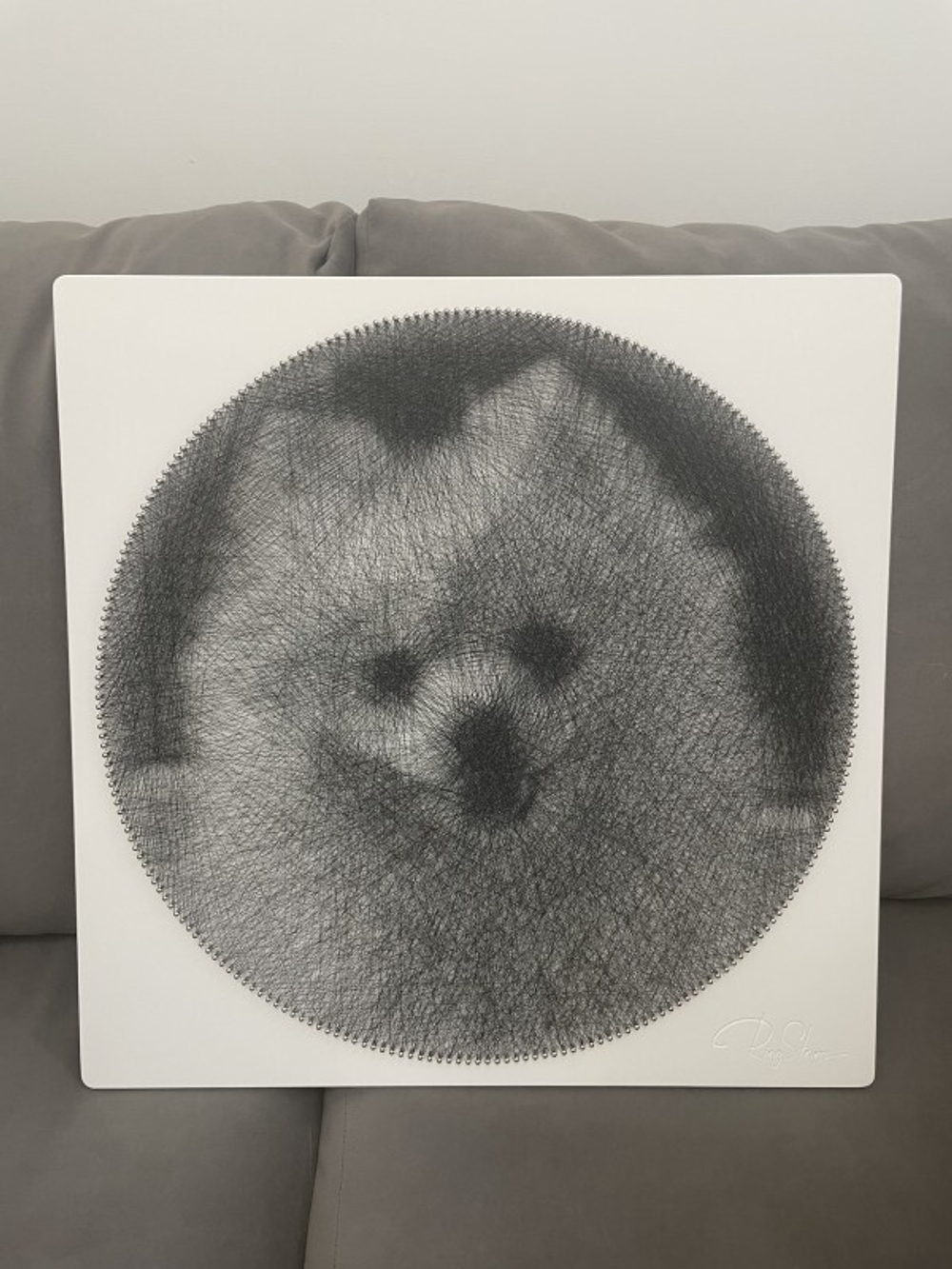 Фотокартина нитями RingString своими руками, основа картины квадрат, создается нитями по вашей фотографии