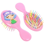 Расчёска массажная детская «Little darling», Милая Аннет, цвет нежно - розовый, разноцветные зубчики, 13,8*6см (пакет с подвесом)●