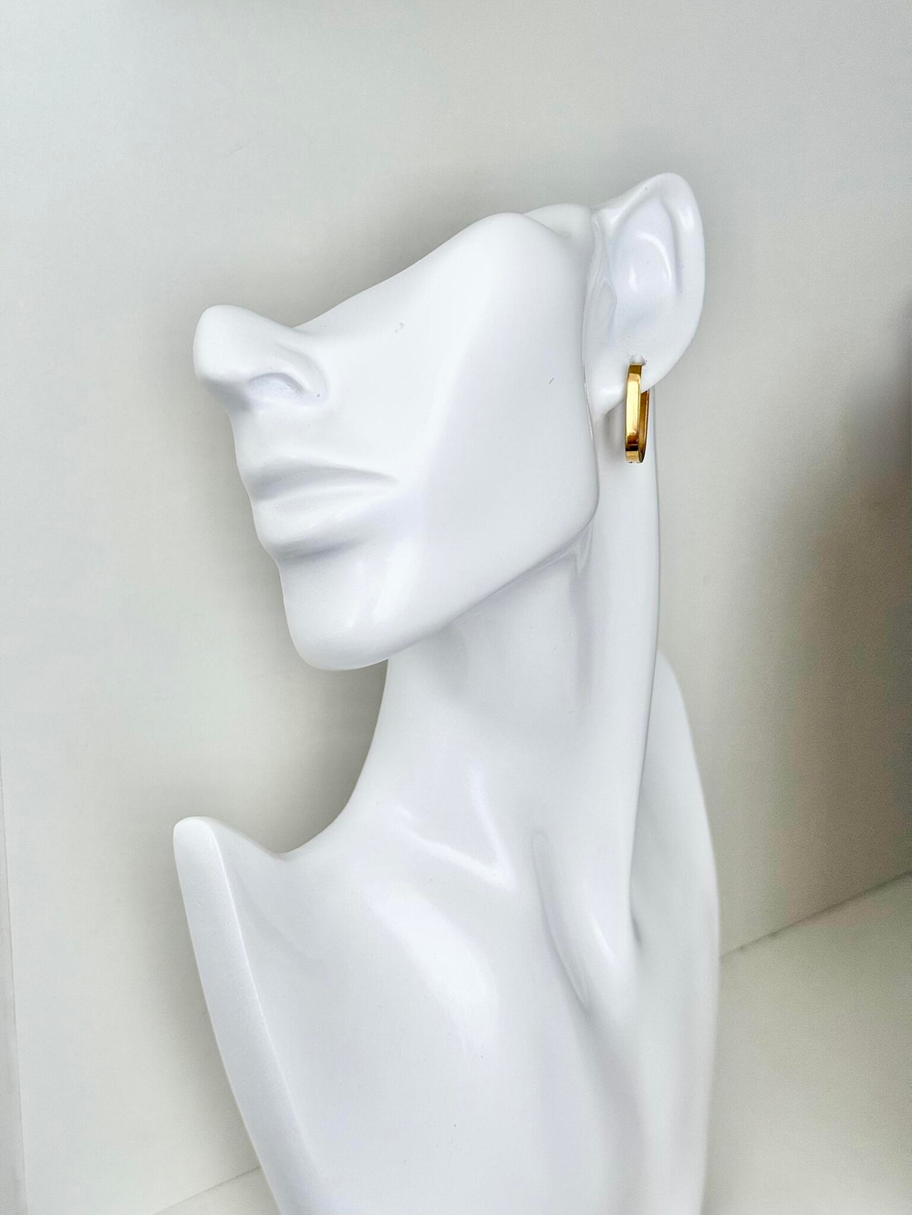 HMG 1315 S Серьги steel basic mix золотые овалы арт.0589