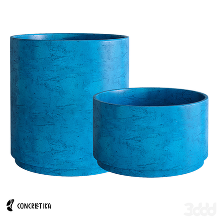 Кашпо CYLINDER XL COBALT BLUE D70 H45