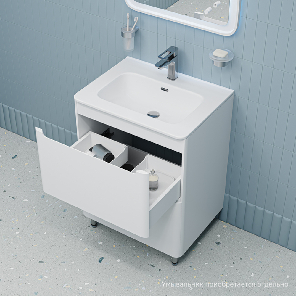 Тумба напольная IDDIS Edifice, белая, 60 см, EDI60WFi95