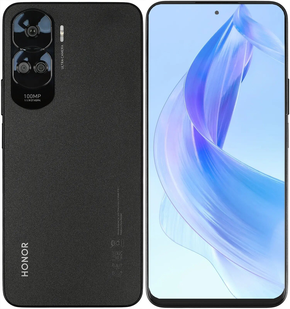 Смартфон HONOR 90 Lite 8/256 ГБ RU, Dual nano SIM, черный