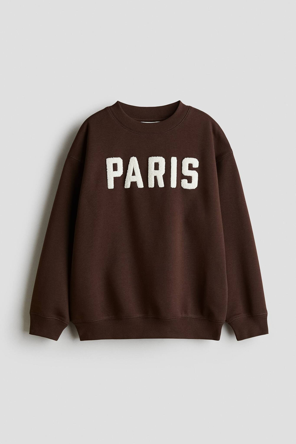 H&M Толстовка с принтом, темно-коричневый