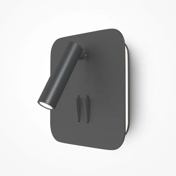 Настенный светильник (бра) Иос 176 / Ios 176 3000К 9Вт Maytoni c175-wl-01-6w-b