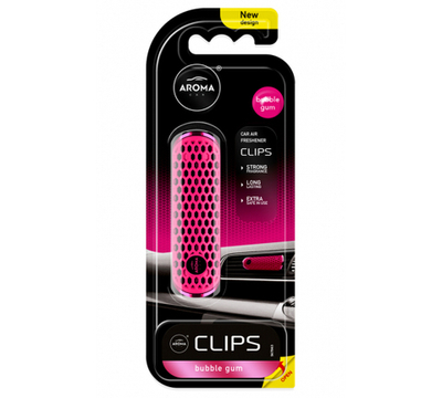 AROMA CAR Ароматизатор воздуха Aroma Car CLIPS Bubble Gum в дефлектор