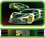 Пенал 2 секц. soft тканевый торец 190*105 "Speed club 2025" (Пчёлка)