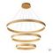 Подвесная светодиодная люстра Crystal Lux MUCHOS SP158W LED GOLD