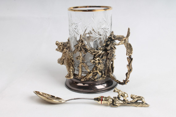 Подарочный подстаканник "Медведь"