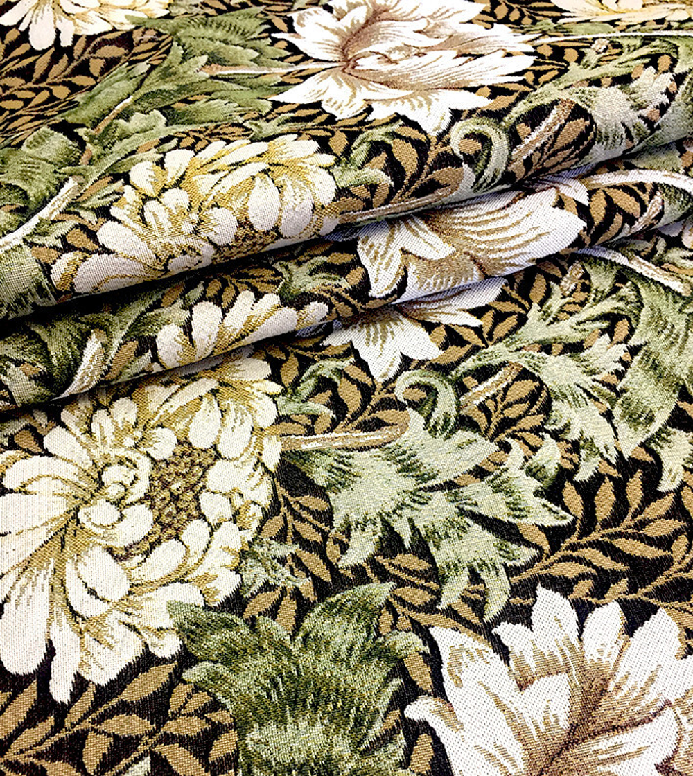 Гобеленовая ткань Первоцвет зелень 175 см