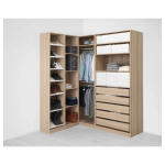 Угловой шкаф - IKEA PAX/ПАКС ИКЕА, 160,3х187,8х236,4 см, светло-коричневый