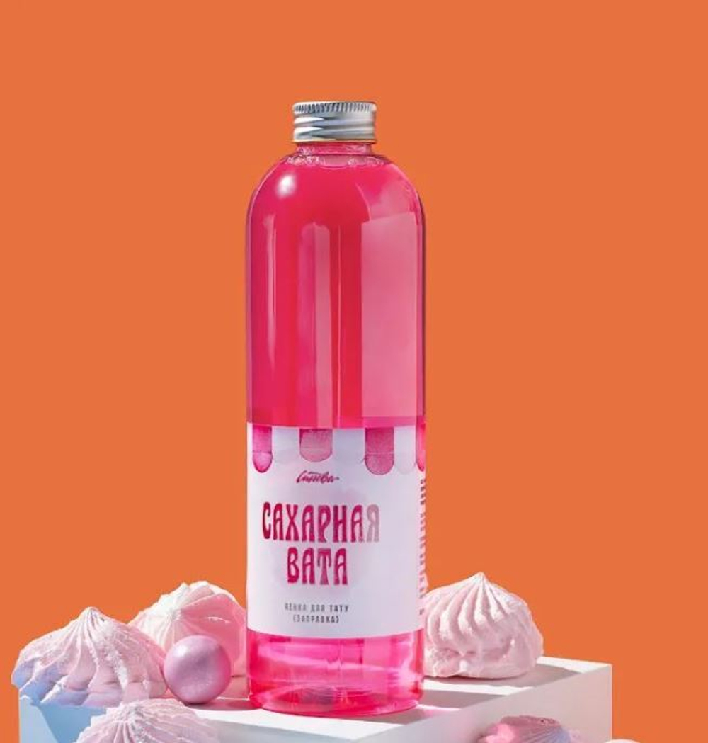 Синева "Сахарная вата" очищающая пенка для тату