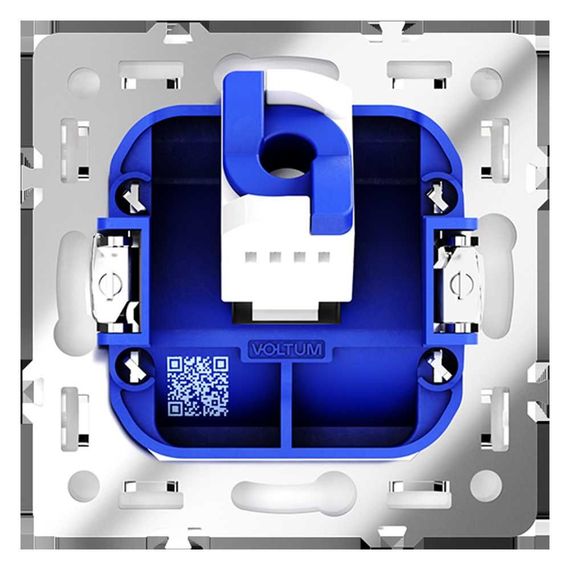 Розетка компьютерная встраиваемая Voltum S70 RJ45 кат.6, (белый глянцевый) VLS060101