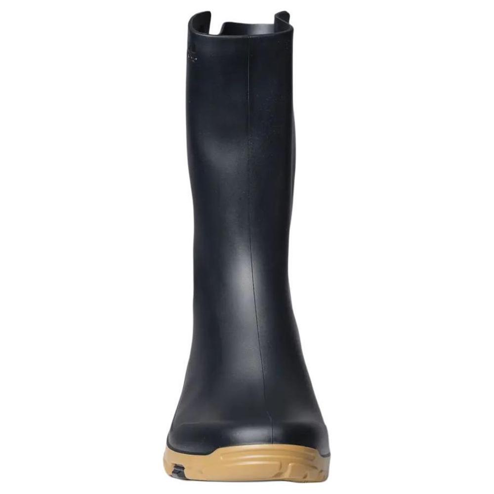 DECATHLON WELLIES 100 Waterproof And Wear resistant Slip on Rain Boots Women"s Black Brown